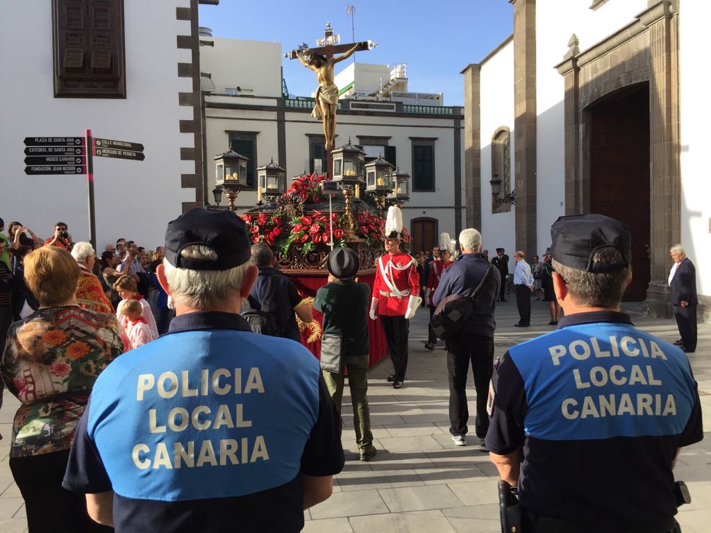 Policía Local durante procesiones en la capital