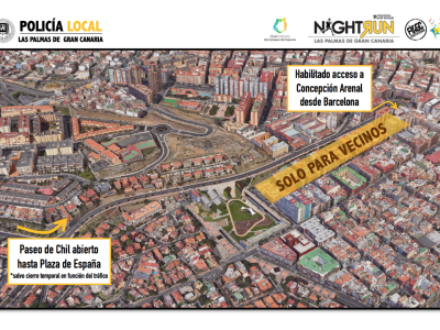 Indicaciones para Escaleritas y Paseo de Chil LPA Night Run 17